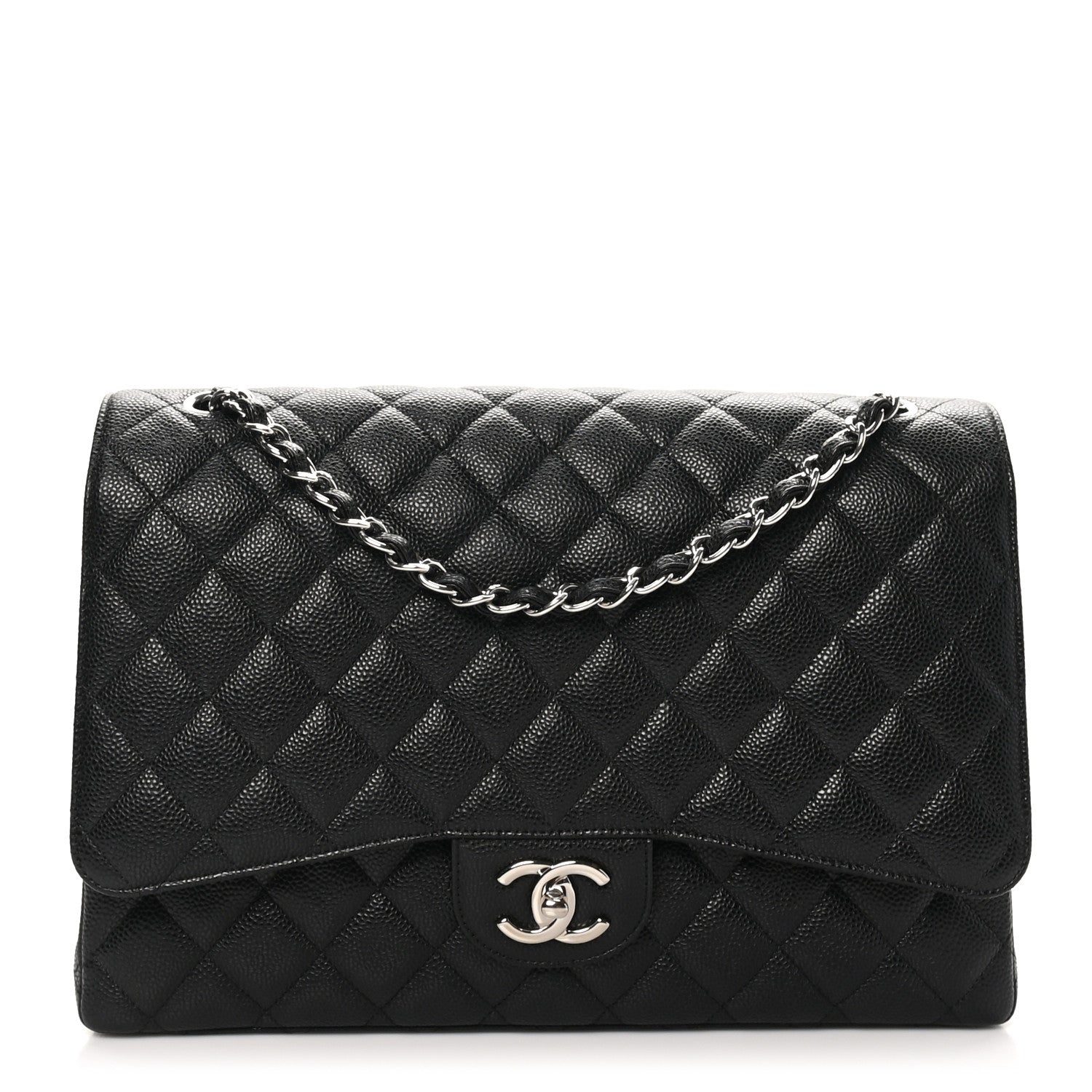 Chanel Caviar Quilted Maxi Double Flap Black 1 of 11