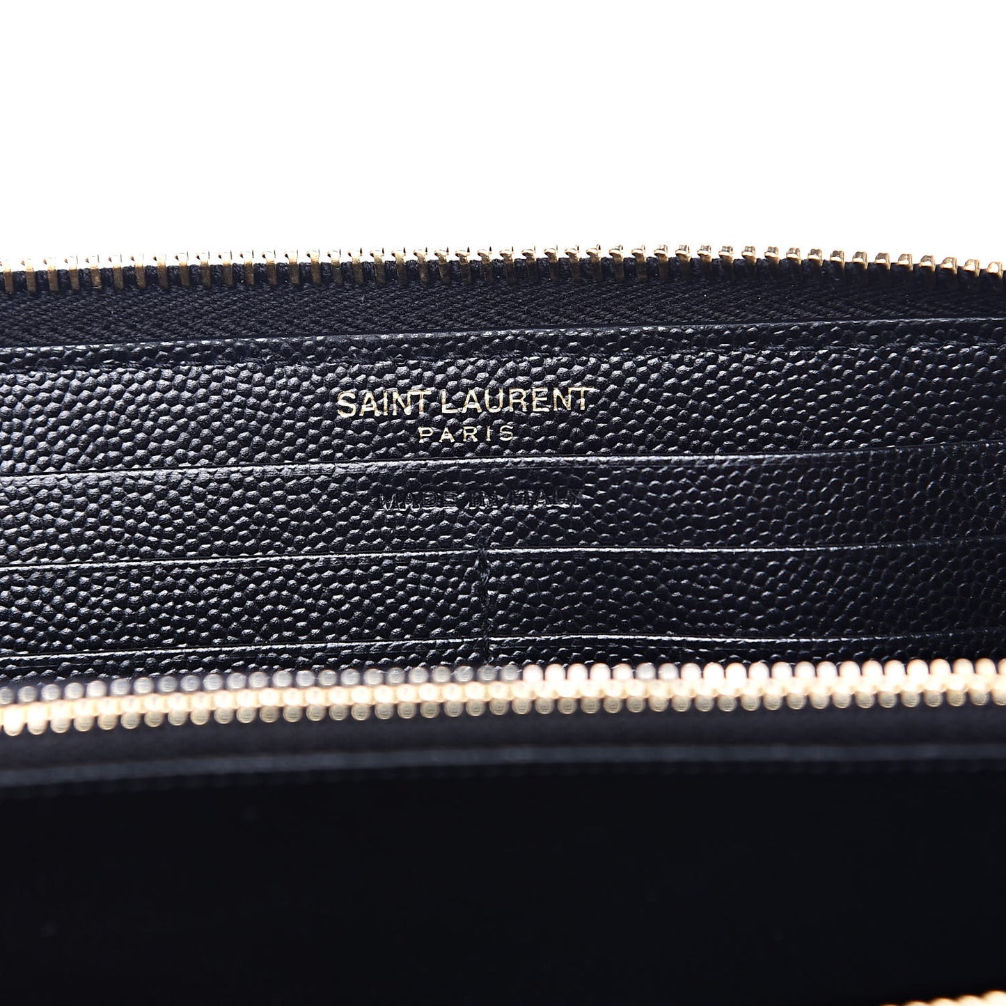 Grain De Poudre Matelasse Chevron Monogram Zip Around Wallet Black