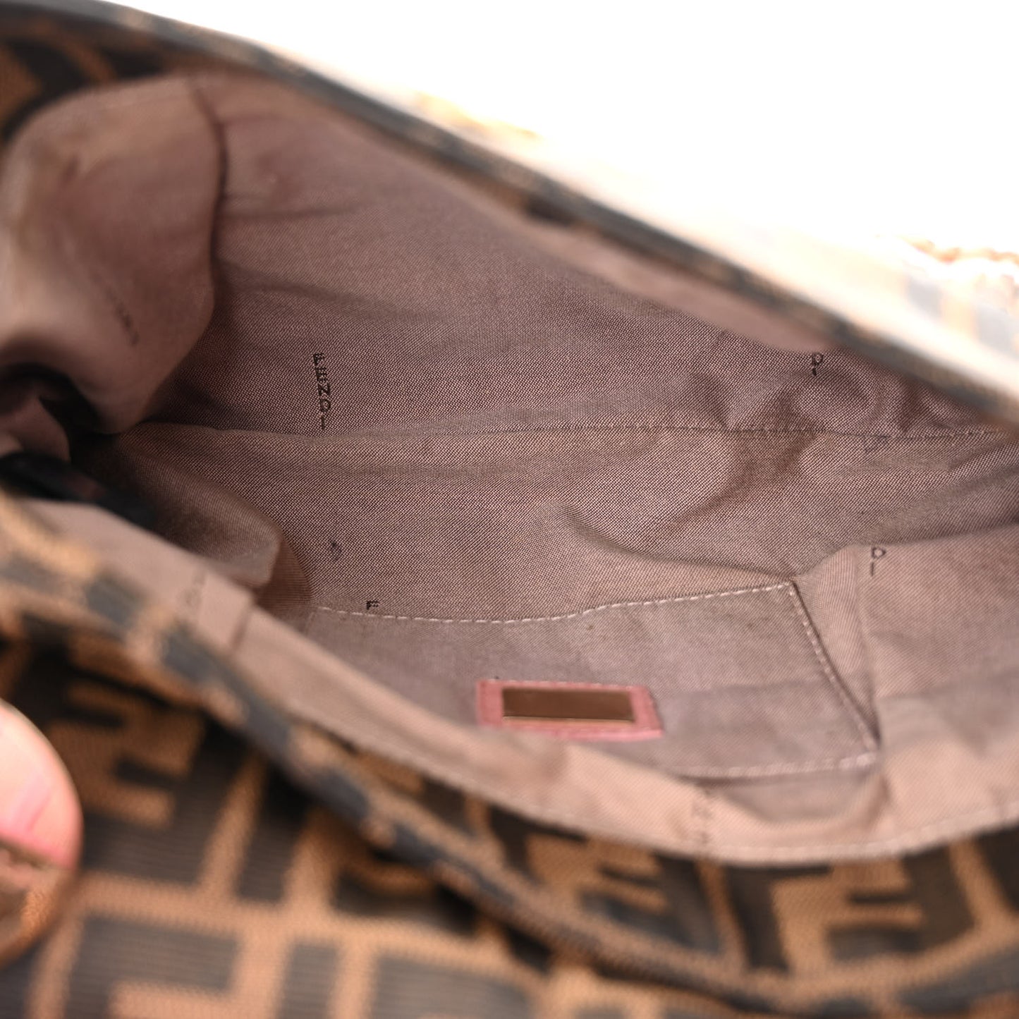 Zucca Cuoio Lucido Small Chef Shoulder Bag Tobacco Pink
