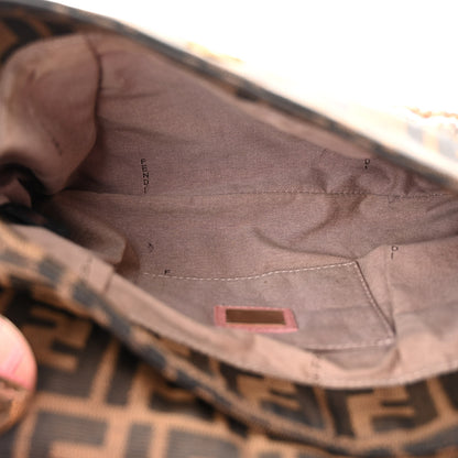 Fendi Zucca Cuoio Lucido Small Chef Shoulder Bag Tobacco Pink 5 of 10