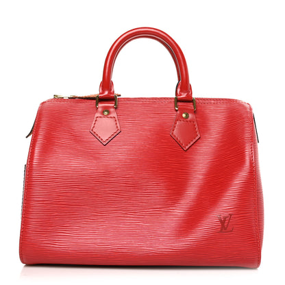 Louis Vuitton Epi Speedy 25 Castillan Red 1 of 6