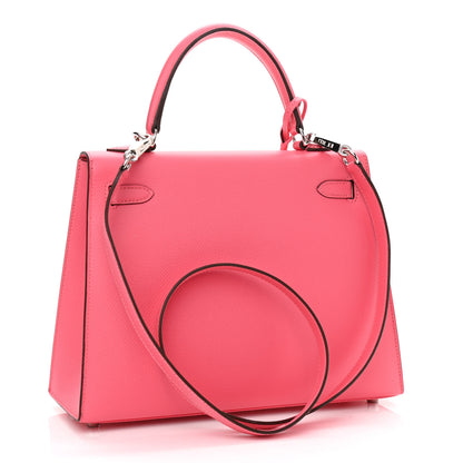 Hermes Epsom Kelly Sellier 25 Rose Azalee 3 of 11