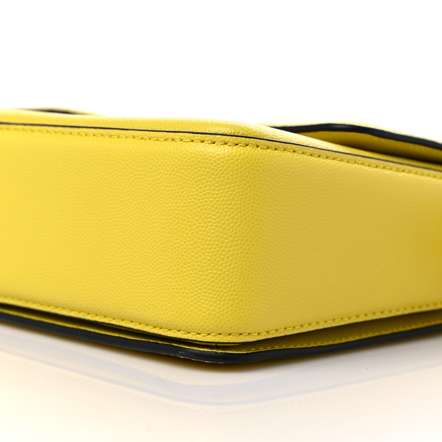Textured Calfskin The J Link Shoulder Bag Yellow