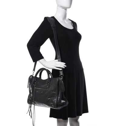 Balenciaga Agneau Classic Silver Hardware City Gris Fossile 2 of 9