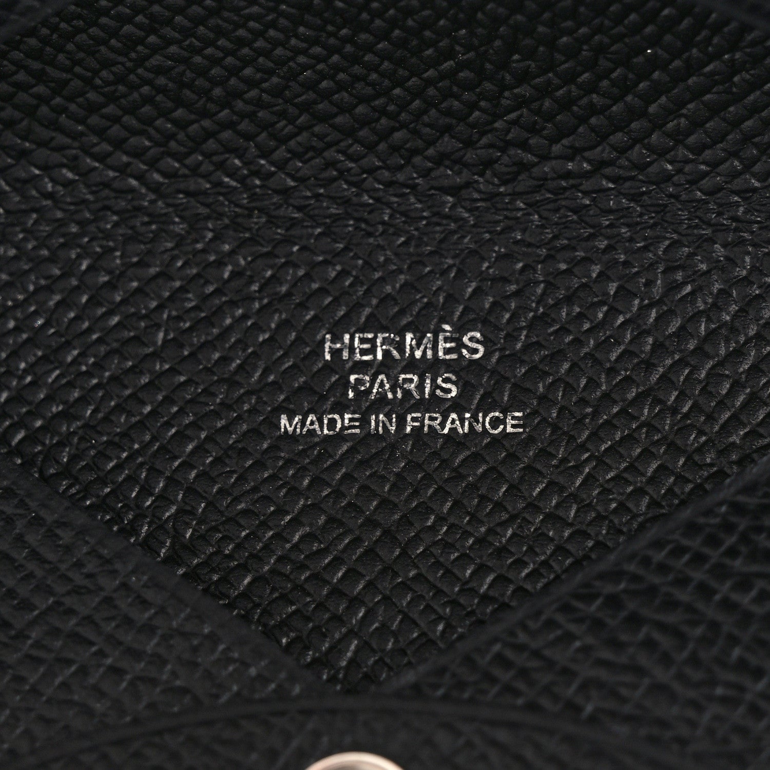 Hermes Epsom Calvi Card Case Black 6 of 7