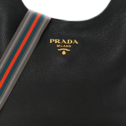 Prada Vitello Daino Hobo Black 8 of 12