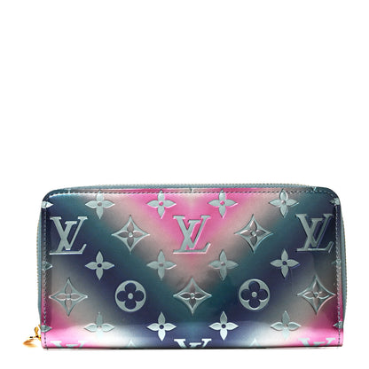 Louis Vuitton Metallic Vernis Degrade Zippy Wallet Blue Pink 1 of 8