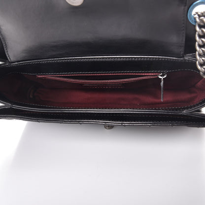 Chanel Glazed Calfskin Quilted Medium Perfect Edge Flap Black 5 of 7