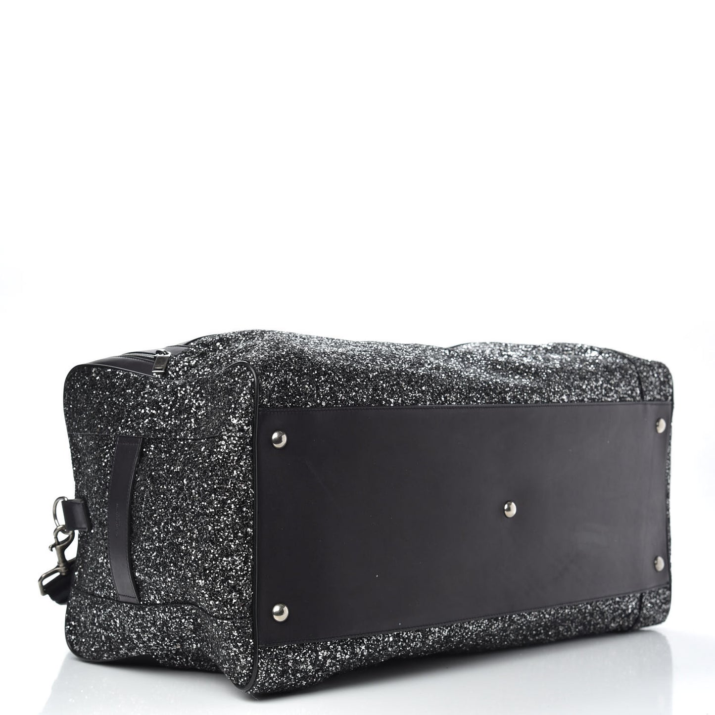 Glitter Canvas City Gym Duffle Bag Black