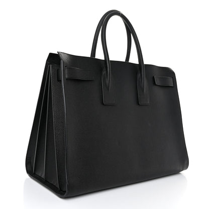 Saint Laurent Calfskin Large Sac de Jour Carryall Black 3 of 12