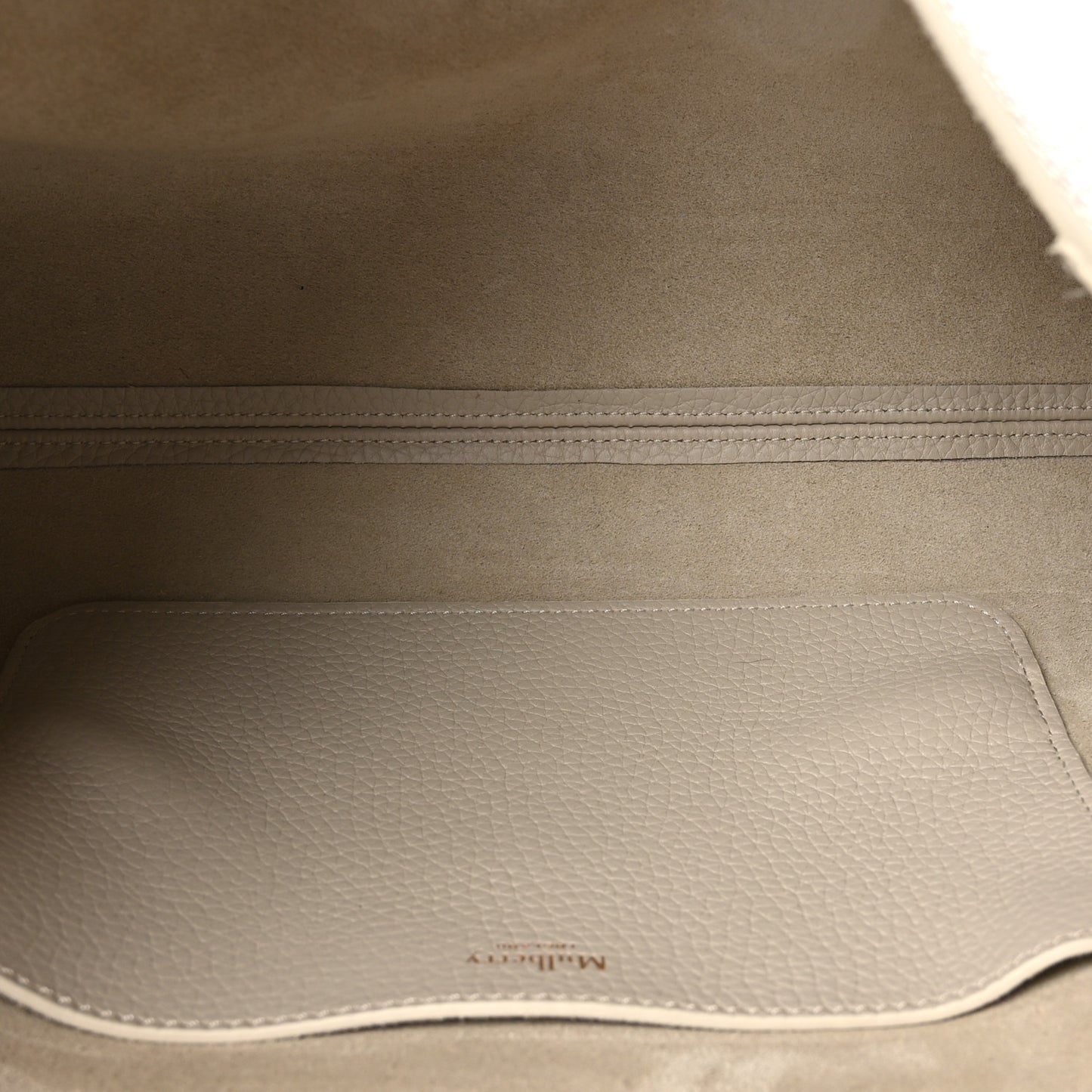 Glossy Goatskin Medium Lily Beige