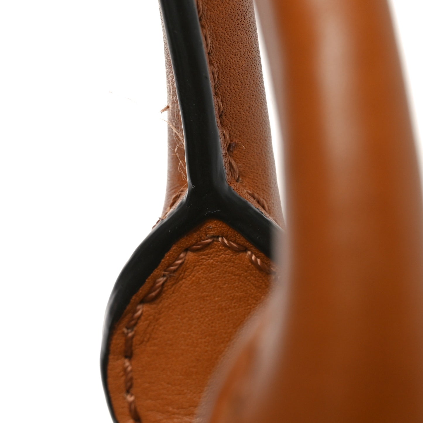 Mega Check Grained Calfskin Medium Harcourt Satchel Saddle Brown