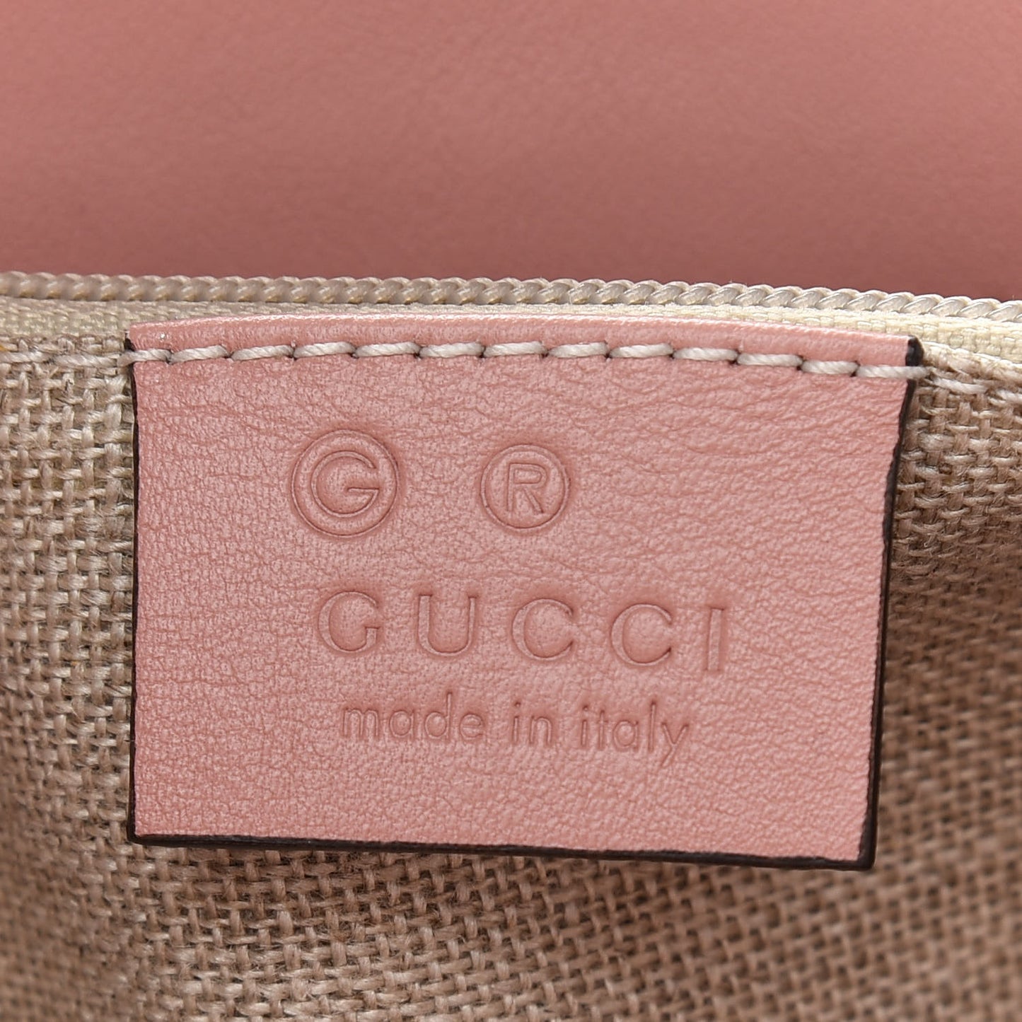 Microguccissima Bree Zippered Tote Soft Pink