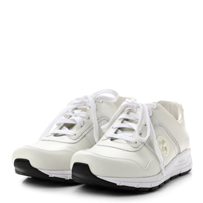 Gucci Calfskin Womens Interlocking G Sneakers 39 White 3 of 8