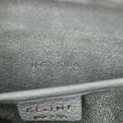 Celine Drummed Calfskin Nano Luggage Almond 7 of 17