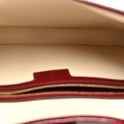 Gucci Patent Calfskin Small Jackie Shoulder Bag Rosso 5 of 10