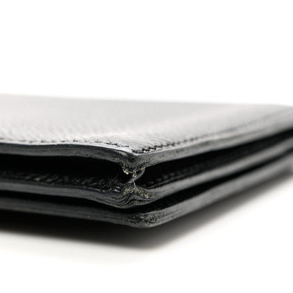 Hermes Epsom Bearn Gusset Wallet Black 9 of 10