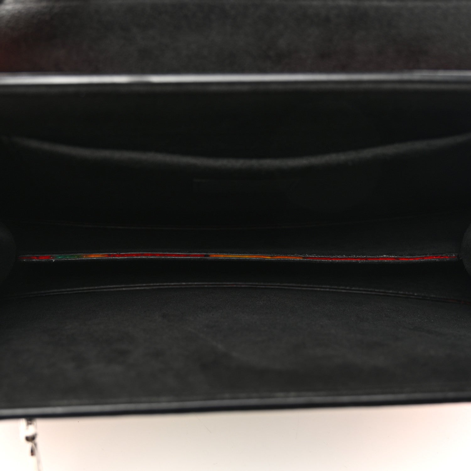 Louis Vuitton Calfskin Splash Print Trapeze Black White Red 5 of 10