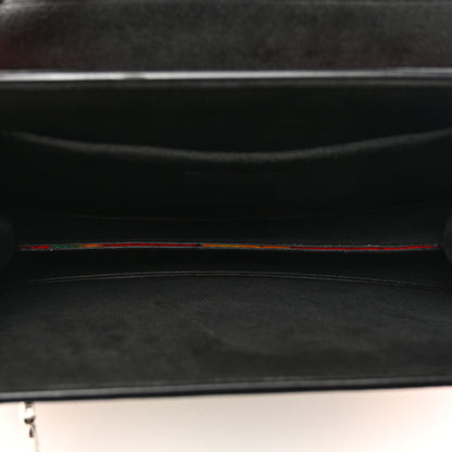Louis Vuitton Calfskin Splash Print Trapeze Black White Red 5 of 10