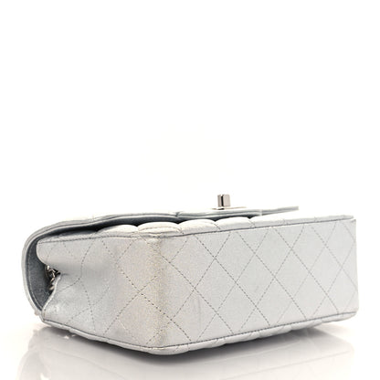 Chanel Metallic Lambskin Quilted Mini Rectangular Flap Silver 4 of 10