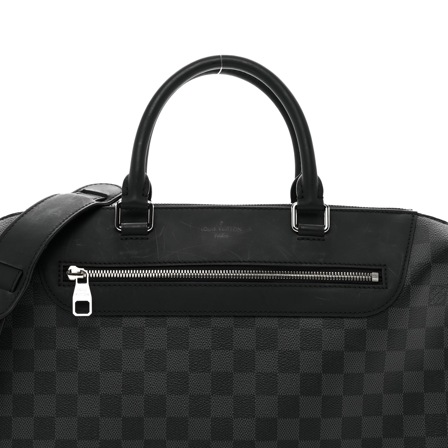 Damier Graphite Porte-Documents Jour