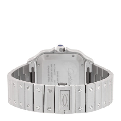 Cartier Stainless Steel 39.8mm Santos De Cartier Automatic Watch Blue 3 of 5