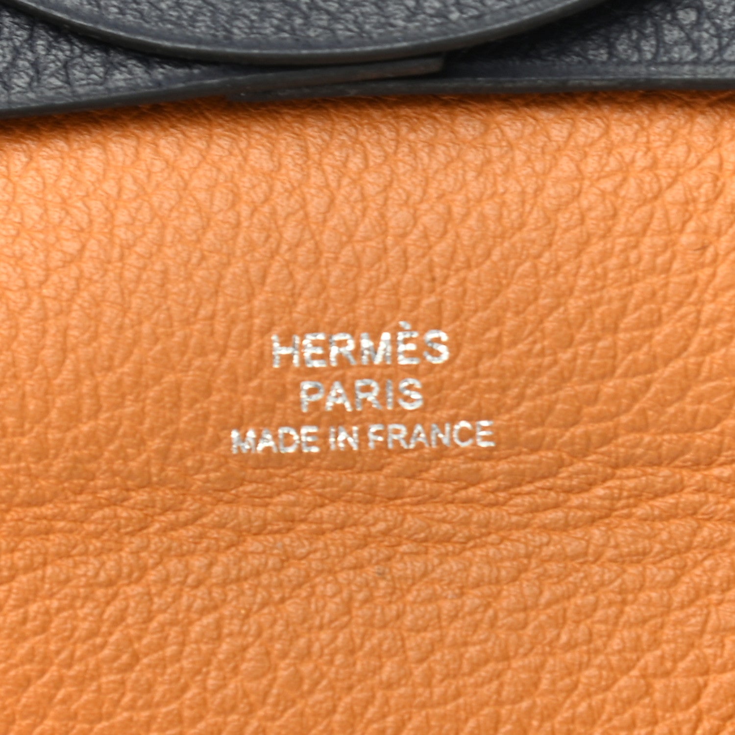 Hermes Evercolor Bastia Verso Coin Purse Bleu Nuit Sesame 6 of 7