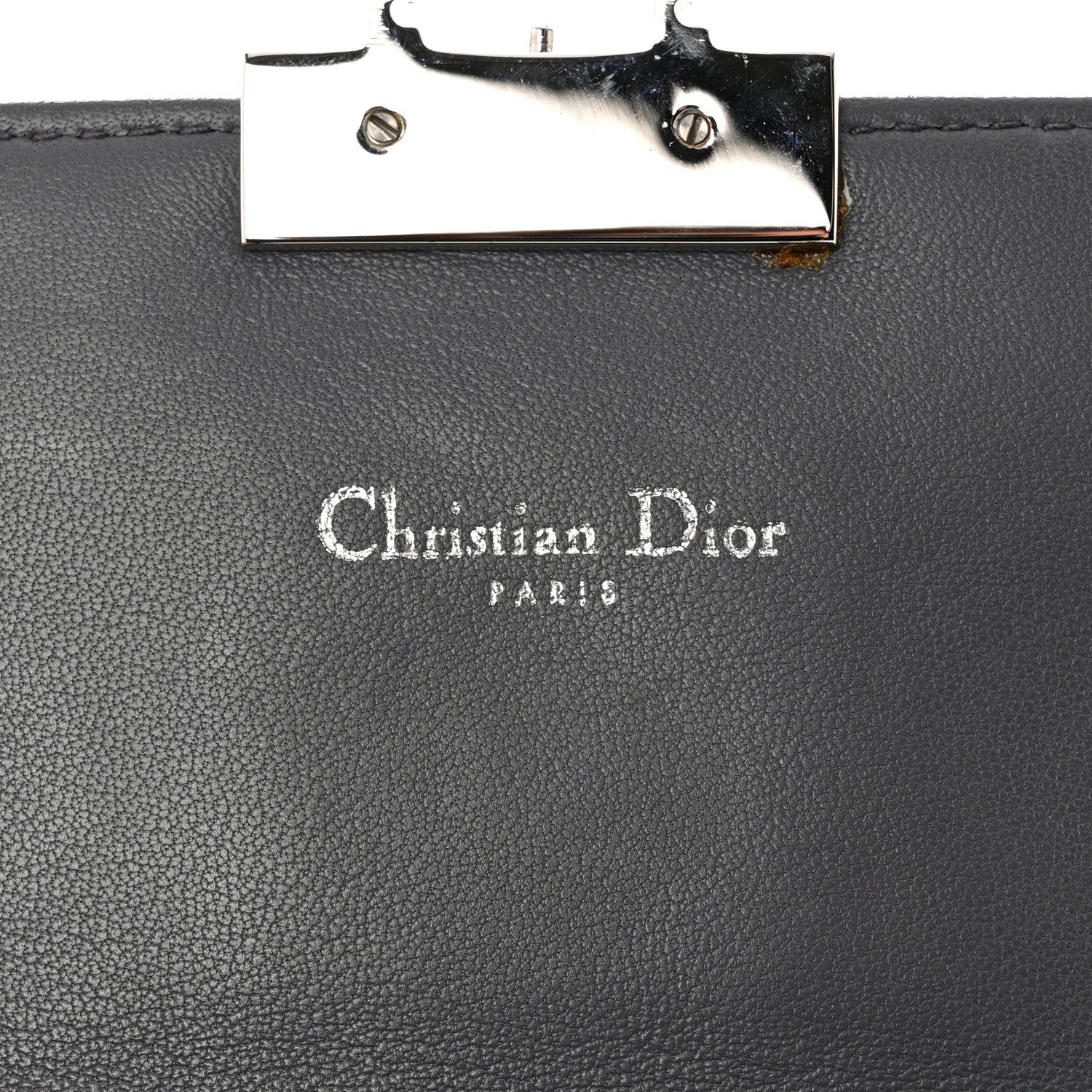 Christian Dior Metallic Calfskin Cannage Miss Dior Promenade Pouch Black 5 of 9