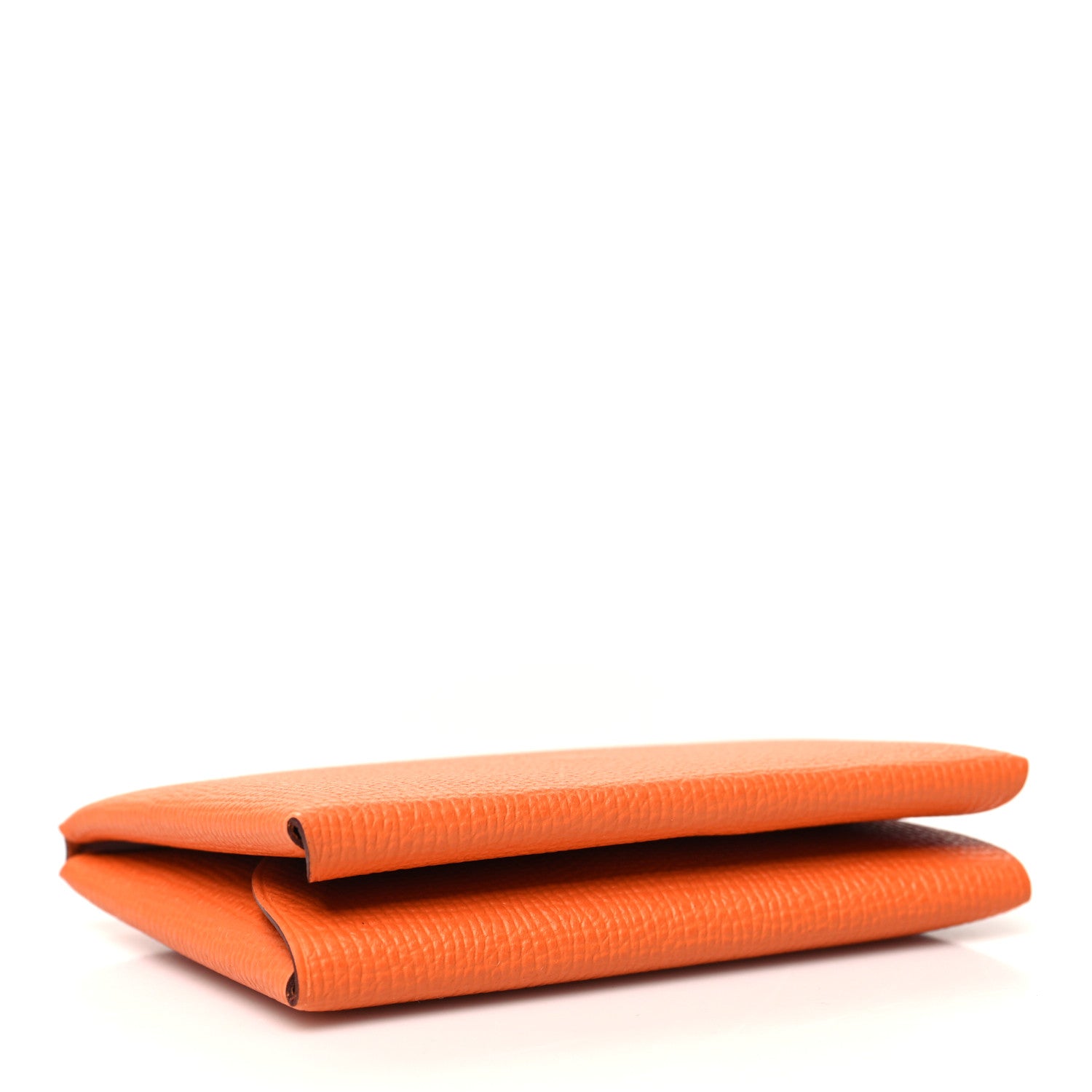 Hermes Epsom Calvi Duo Card Case Orange 4 of 10