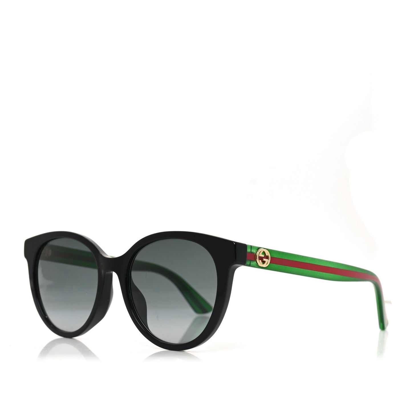 Acetate Round Web Sunglasses GG0702SKN Black