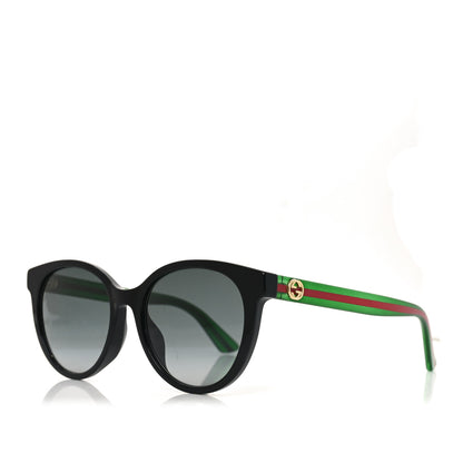 Gucci Acetate Round Web Sunglasses GG0702SKN Black 1 of 7
