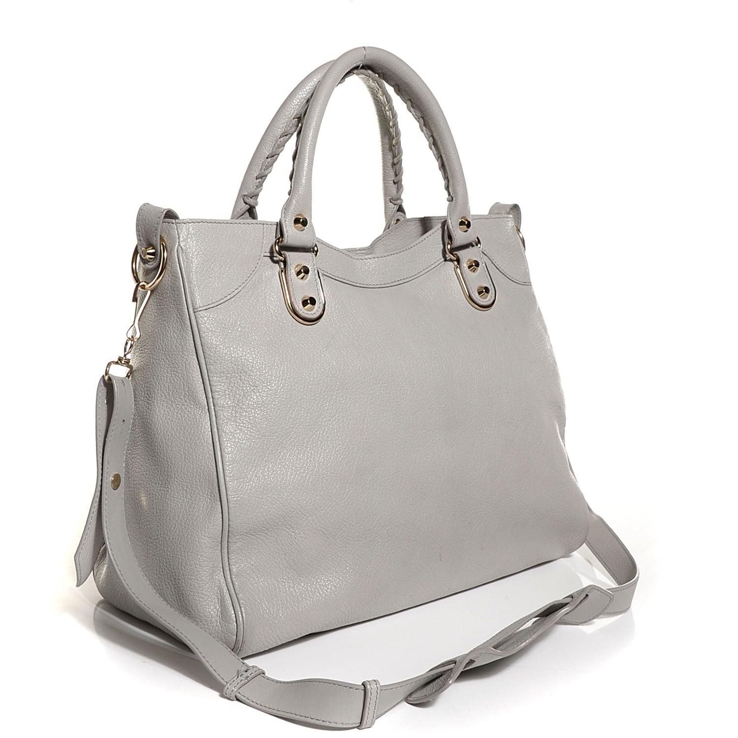Balenciaga Chevre Gold Metallic Edge Hardware Velo Gris Perle 3 of 12
