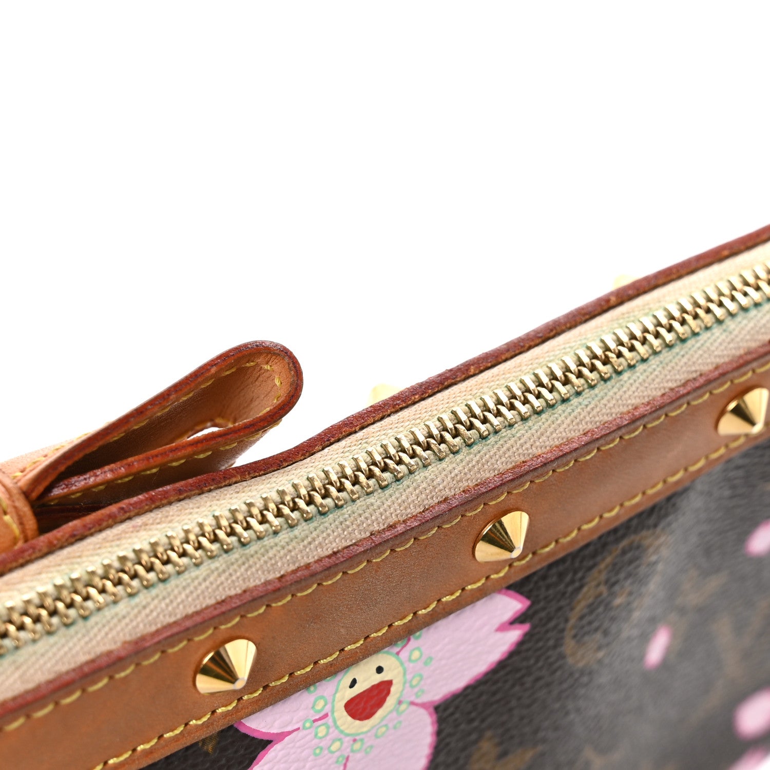 Louis Vuitton Monogram Cherry Blossom Pochette Accessories Brown 11 of 12