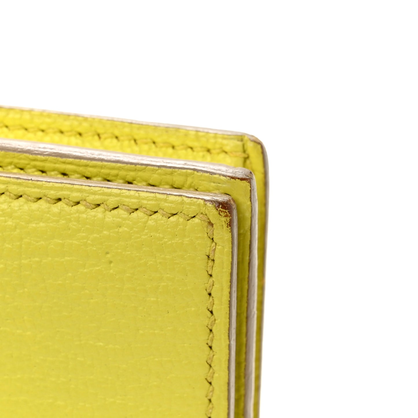 Chevre Mysore Bearn Gusset Wallet Lime