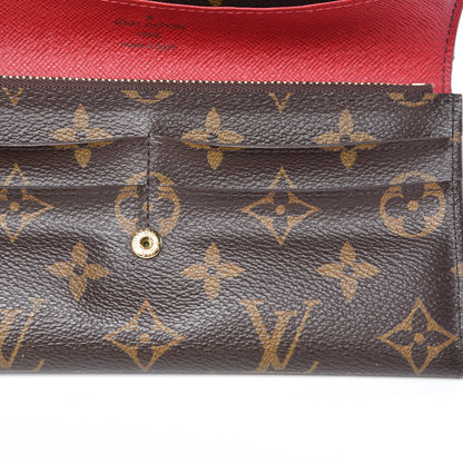 Louis Vuitton Monogram Emilie Wallet Red 11 of 14
