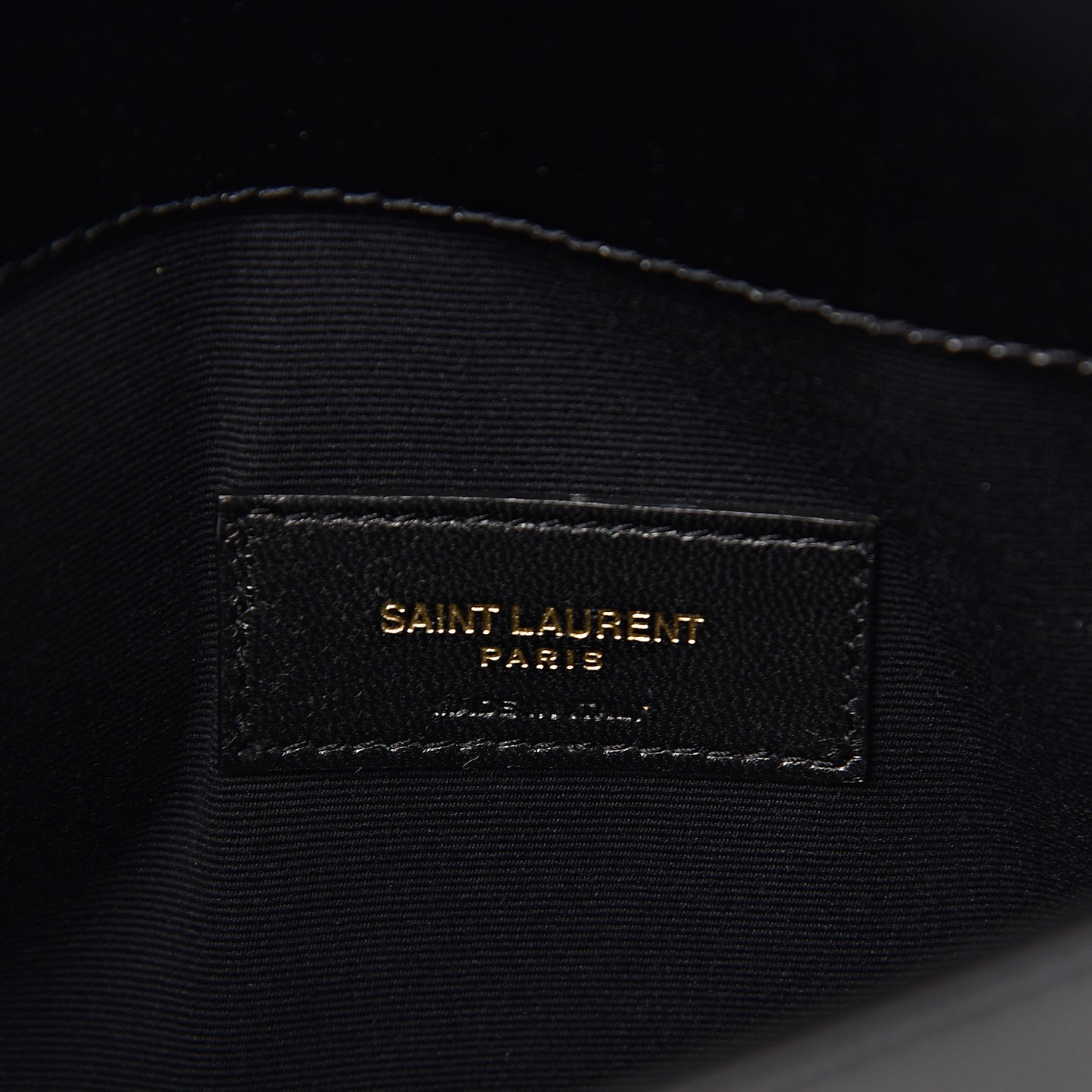Smooth Shiny Calfskin Monogram Uptown Pouch Black