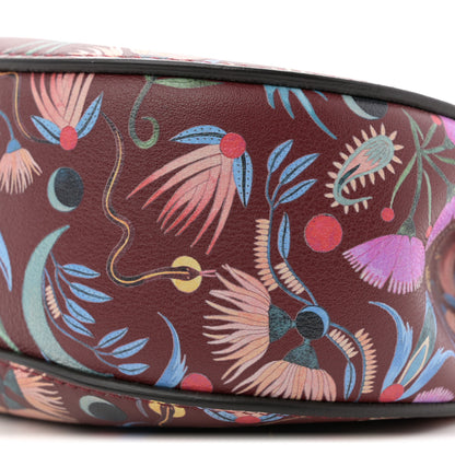 Chloe Calfskin Floral Print Drew Bi-Color Shoulder Bag Plum Purple 10 of 11