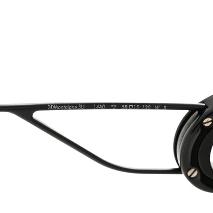 Christian Dior Acetate Monochrome Square 30 Montaigne SU Sunglasses Black 7 of 8