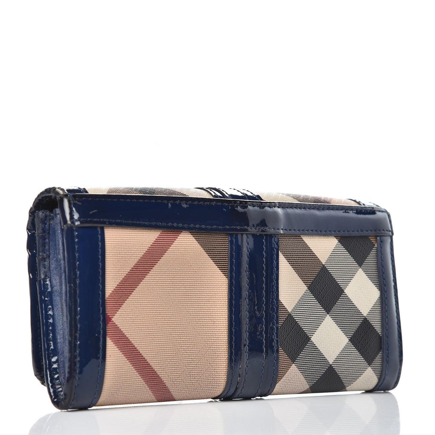 Supernova Check Penrose Continental Wallet Blue