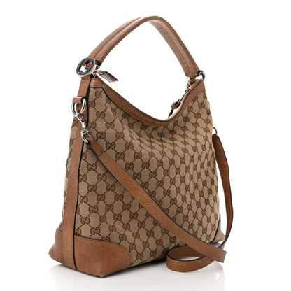 Gucci Monogram Old Libeccio Small Miss GG Hobo Beige Ebony Light Brown 3 of 10