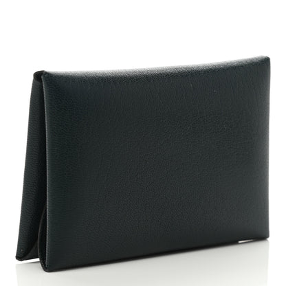 Hermes Chevre Mysore Calvi Duo Card Case Vert Cypress 3 of 7