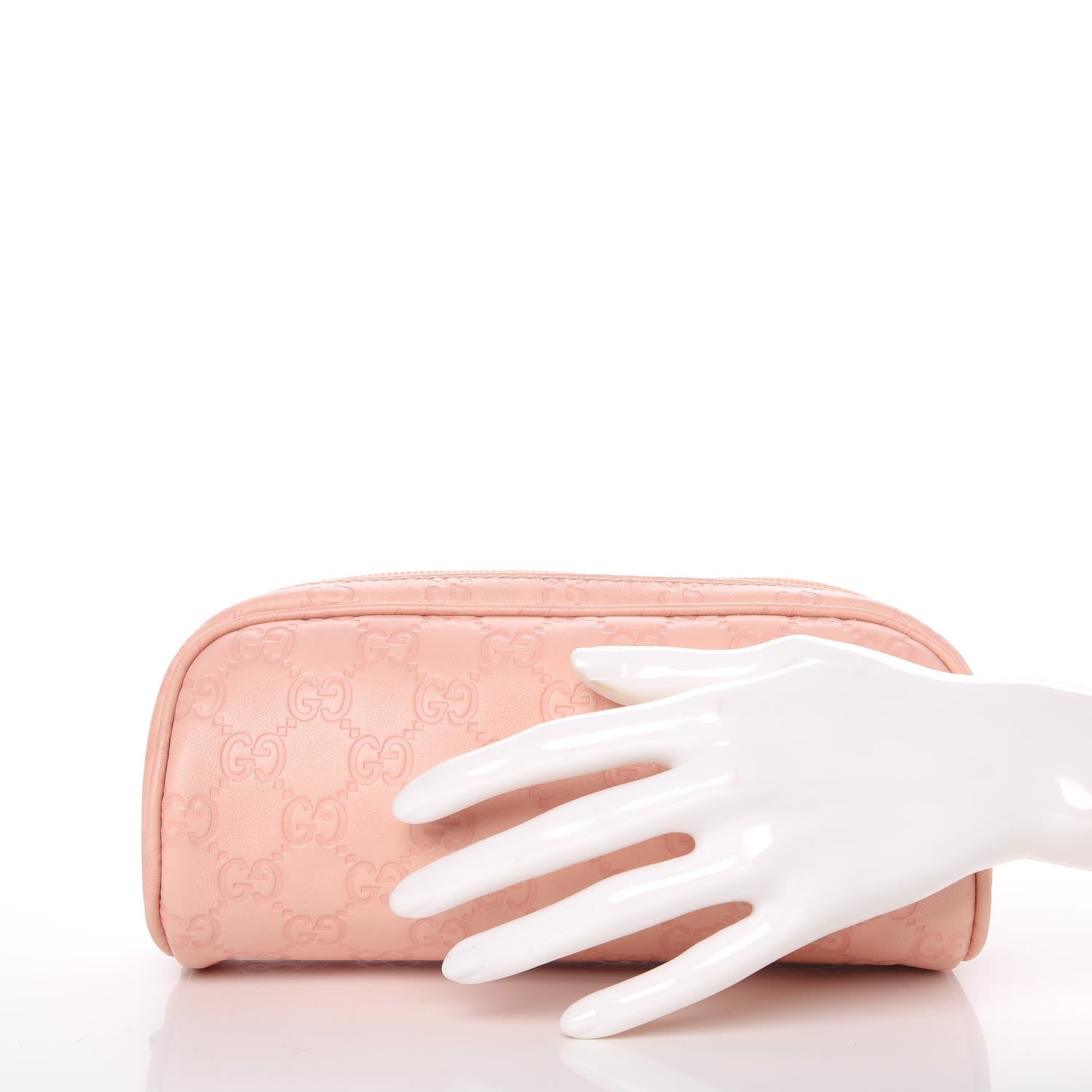 Gucci Guccissima Signature Small Cosmetic Case Peonia Rose 2 of 8