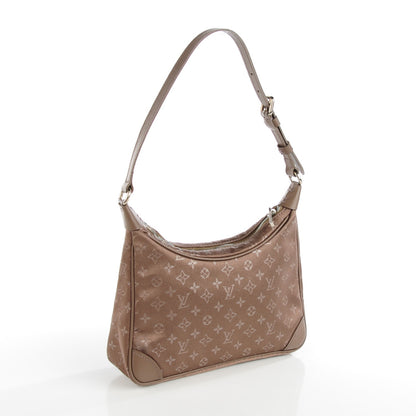 Louis Vuitton Satin Monogram Little Boulogne Taupe 3 of 7
