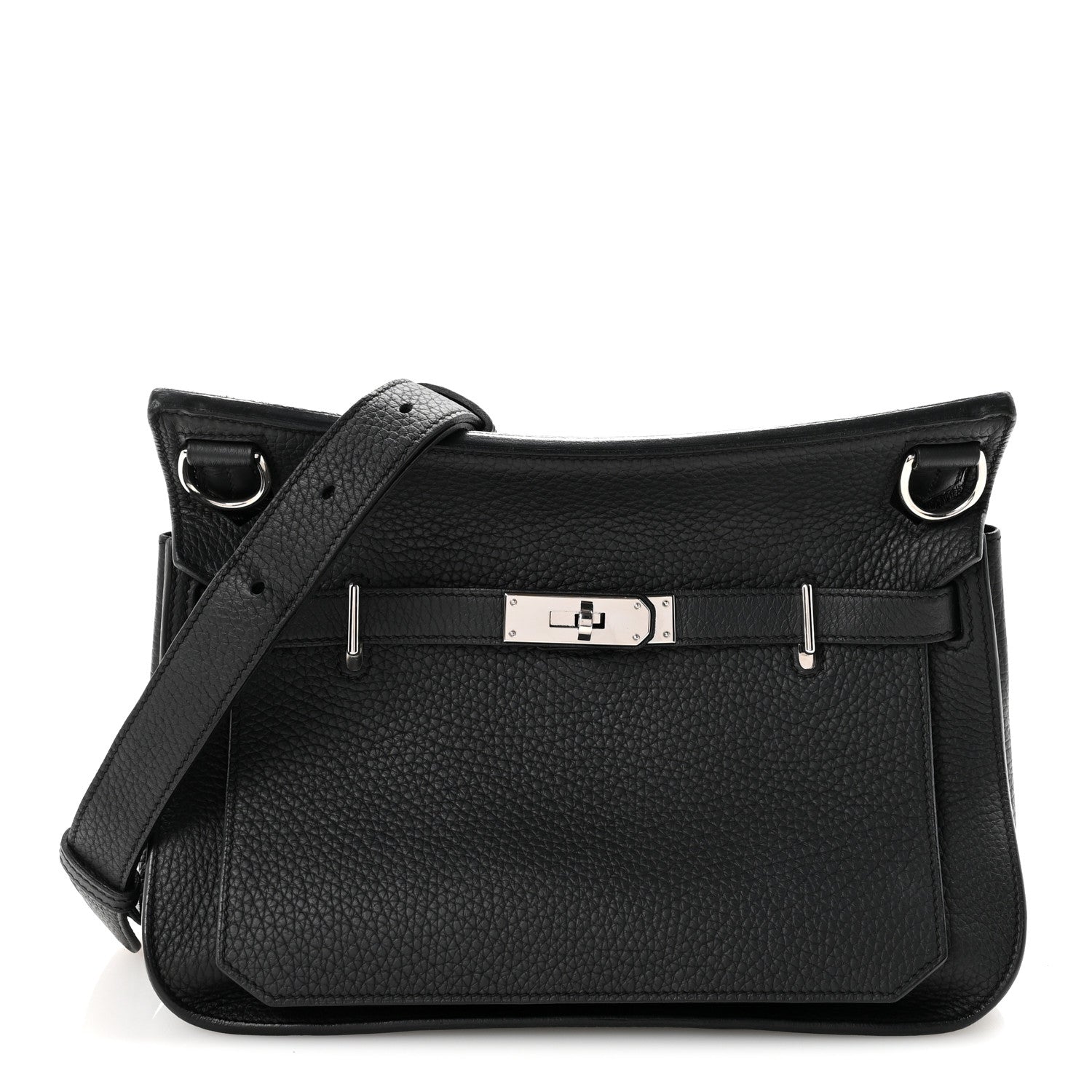 Hermes Taurillon Clemence Jypsiere 28 Black 1 of 9