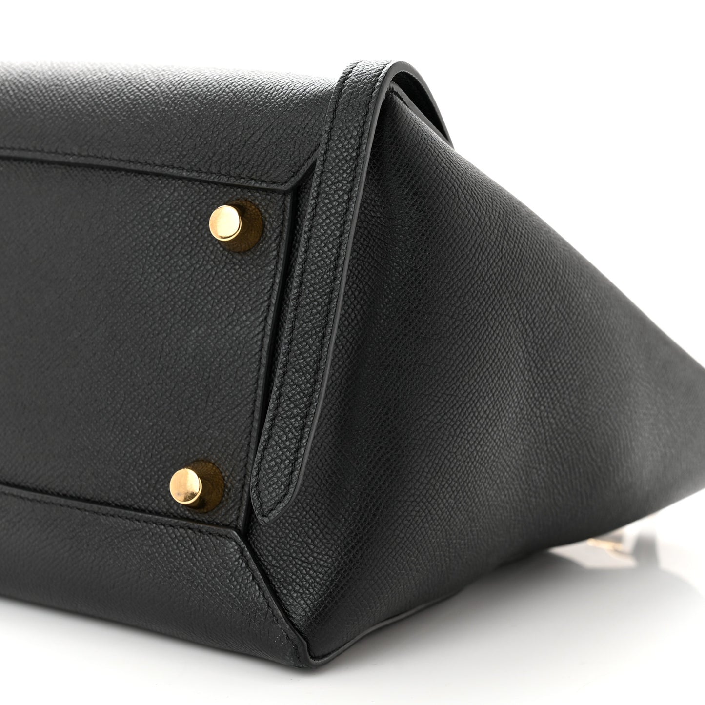 Grained Calfskin Small Belt Bag Black
