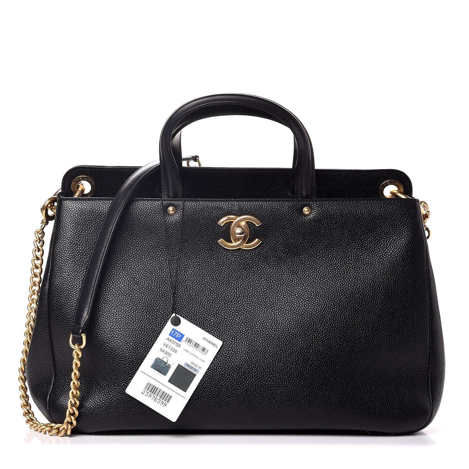 Chanel Caviar Large Shopping Tote Black 1 of 9