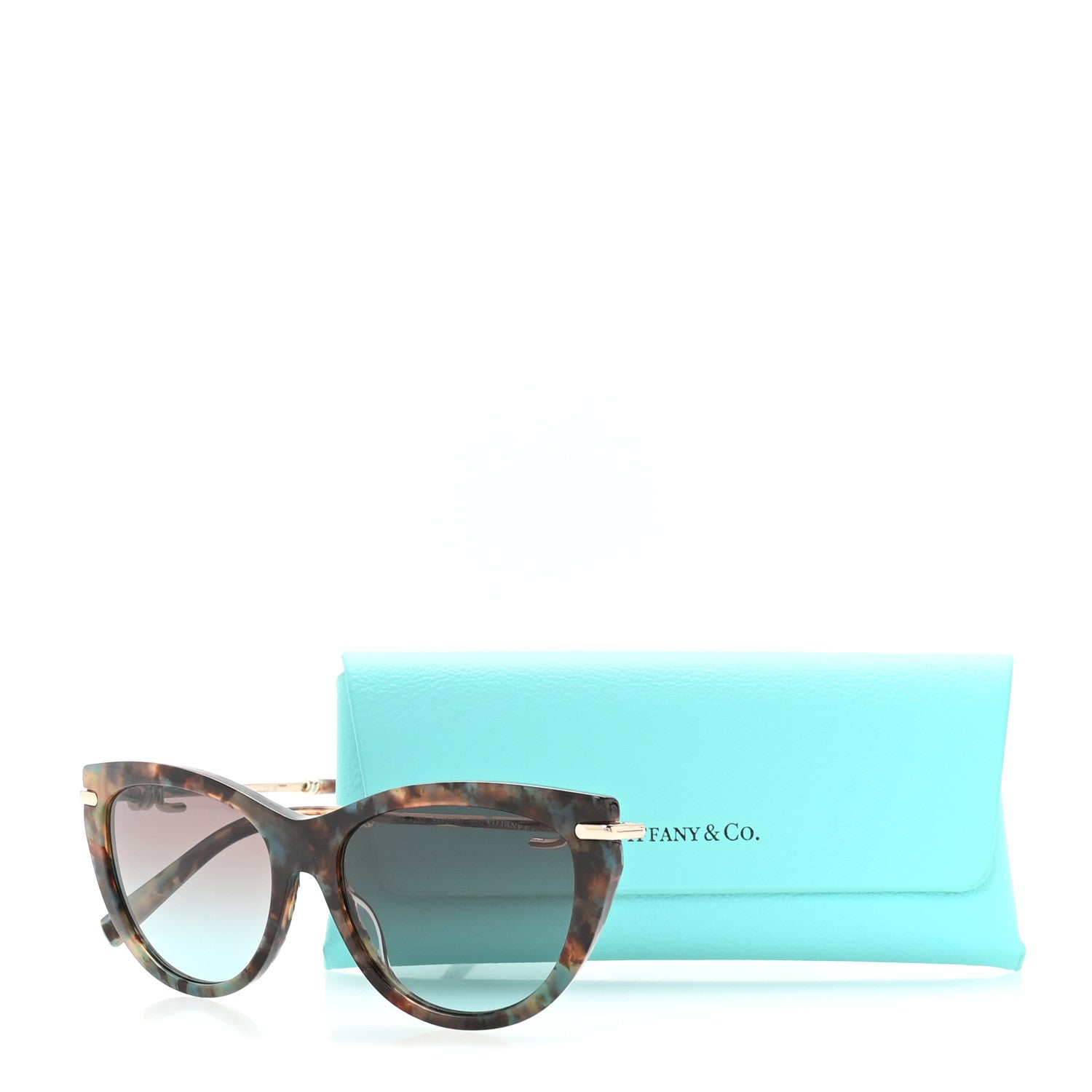 Tiffany Acetate Cat Eye Sunglasses TF4253 Tortoise 9 of 9