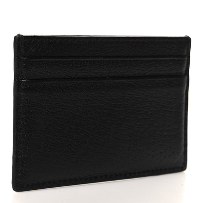 Gucci Pebbled Calfskin Animalier Card Holder Black 3 of 6