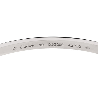 Cartier 18K White Gold Small LOVE Bracelet 19 6 of 8