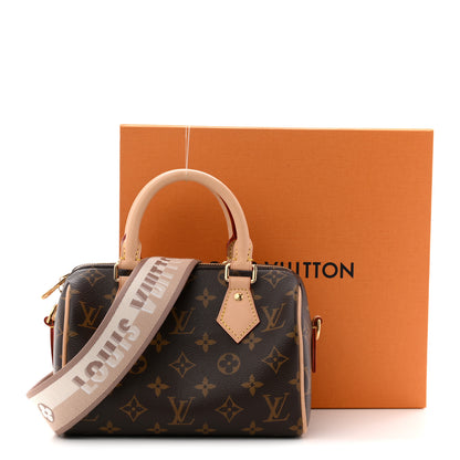 Louis Vuitton Monogram Speedy Bandouliere 20 Beige 10 of 10
